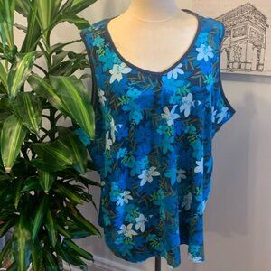 Basic Editions Floral Tank Top